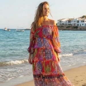 Rochie Dama Maxi Voal Subtire cu paiete