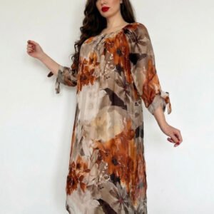 Rochie dreapta tip matase Mariana 19
