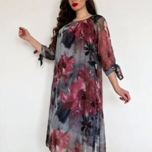 Rochie dreapta tip matase Mariana 20