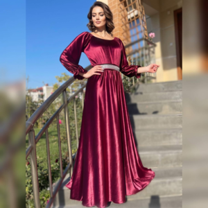 Rochie eleganta din catifea Cati 8