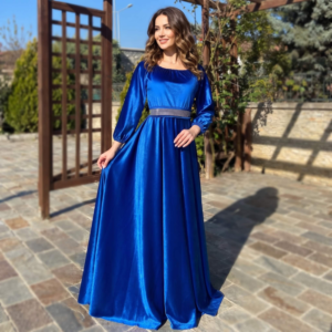 Rochie eleganta lunga din catifea Cati